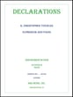 Declarations Euphonium Solo, opt Baritone cover